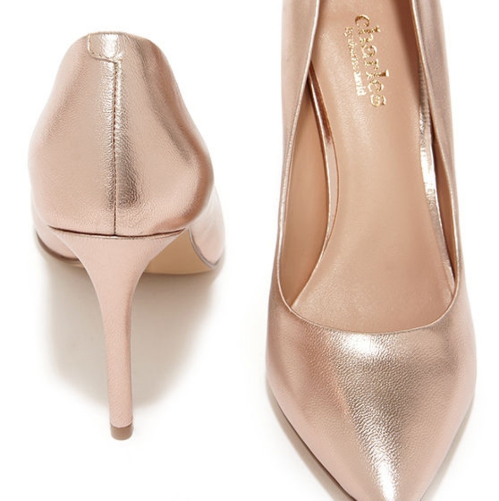 Rose gold "Pact" Pumps by Charles David - Picture 3 of 4